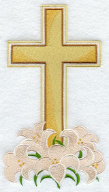 Easter Banner - Cross & Lilies