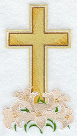 Easter Banner - Cross & Lilies