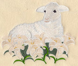 Easter Banner - Lamb & Lilies