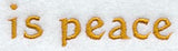 Text - is peace
