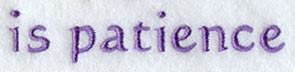 Text - is patience