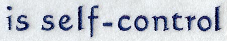 Text - is self-control