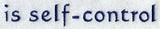 Text - is self-control