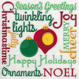 Ornaments Noel Square