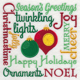 Ornaments Noel Square