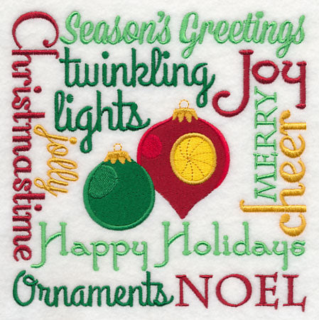 Ornaments Noel Square