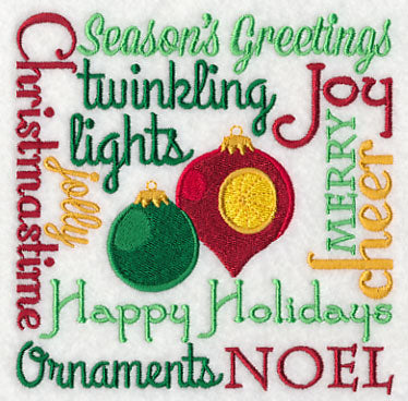 Ornaments Noel Square