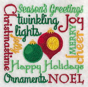 Ornaments Noel Square