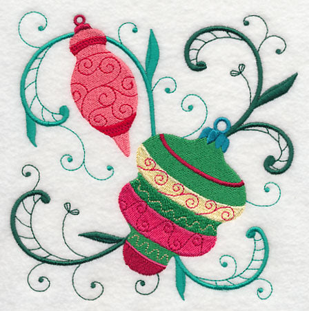 Trimming the Tree Ornament Square