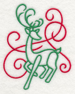 Art Nouveau Reindeer