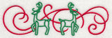 Art Nouveau Reindeer Border