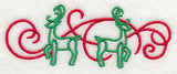 Art Nouveau Reindeer Border