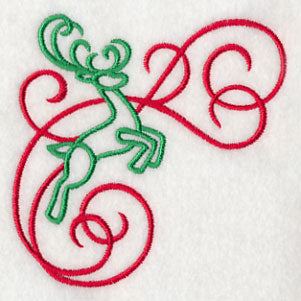 Art Nouveau Reindeer Corner