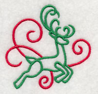 Art Nouveau Reindeer Accent