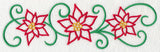 Art Nouveau Pretty Poinsettias Border