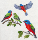 Painted Bunting Collage