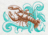 Lobster with Baroque Background