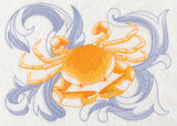 Crab with Baroque Background