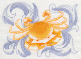 Crab with Baroque Background