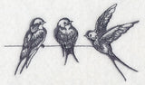 Swallows on a Wire 1