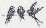 Swallows on a Wire 1