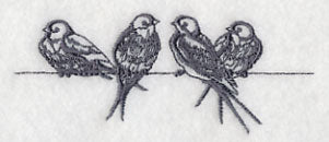 Swallows on a Wire 2
