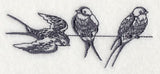 Swallows on a Wire 3