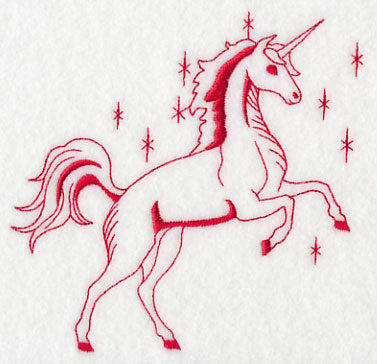 Unicorn Magic 1 (Redwork)