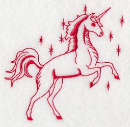 Unicorn Magic 1 (Redwork)