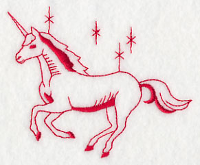 Unicorn Magic 2 (Redwork)