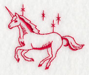 Unicorn Magic 2 (Redwork)
