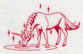 Unicorn Magic 5 (Redwork)