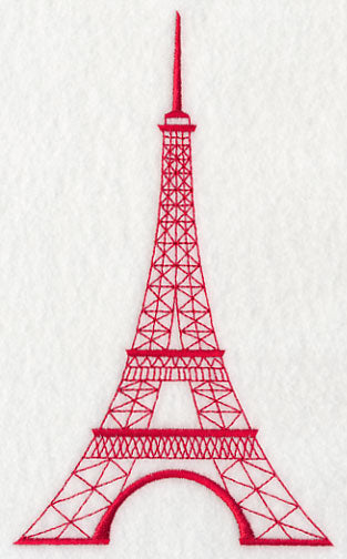 Eiffel Tower (Redwork)