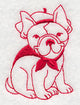 Parisian Pooch 2 (Redwork)