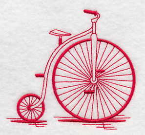 Antique Bicycle 1 (Redwork)