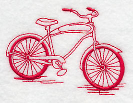 Antique Bicycle 2 (Redwork)