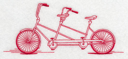 Antique Bicycle 3 (Redwork)