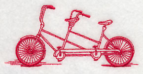 Antique Bicycle 3 (Redwork)