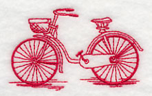 Antique Bicycle 4 (Redwork)