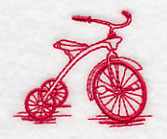 Antique Bicycle 5 (Redwork)