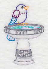 Bath Time Bird 1 (Vintage)