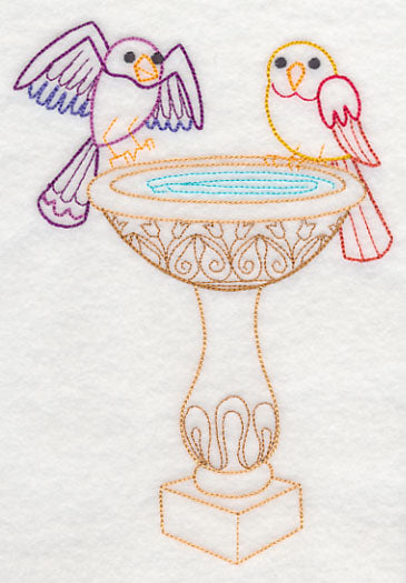 Bath Time Bird 2 (Vintage)