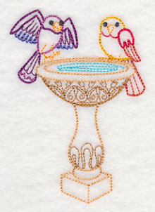 Bath Time Bird 2 (Vintage)