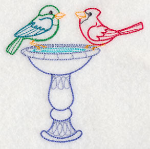 Bath Time Bird 3 (Vintage)