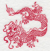 Chinese Dragon 3 (Redwork)