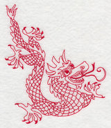 Chinese Dragon 4 (Redwork)