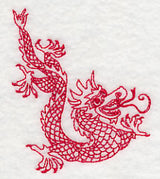 Chinese Dragon 4 (Redwork)