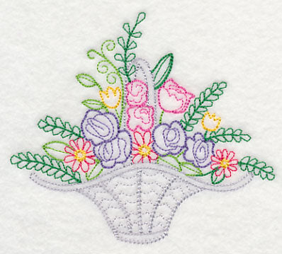 Fresh Flower Basket 3 (Vintage)