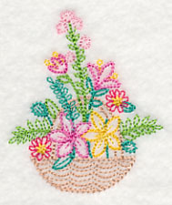 Fresh Flower Basket 5 (Vintage)