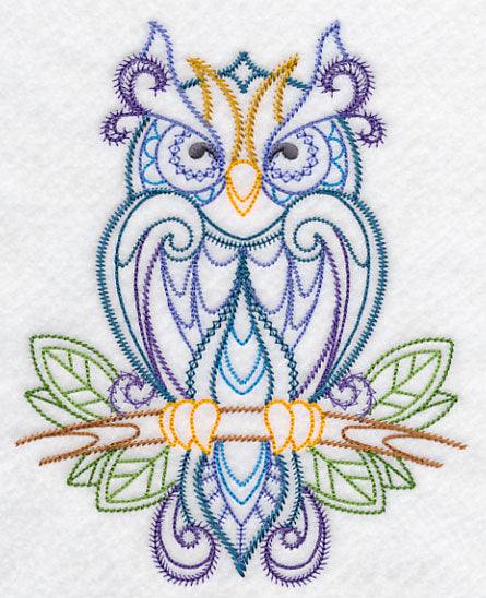 Finely Feathered Owl (Vintage)